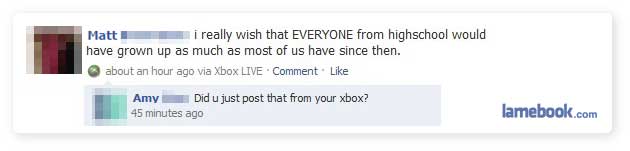Facebook-Kommentar des Tages: Post from Xbox